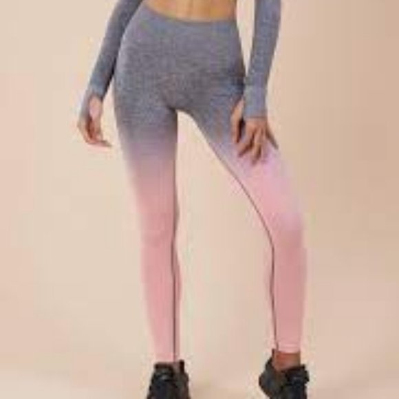 GymShark Adapt Seamless Gray Pink Ombré - Picture 2 of 15
